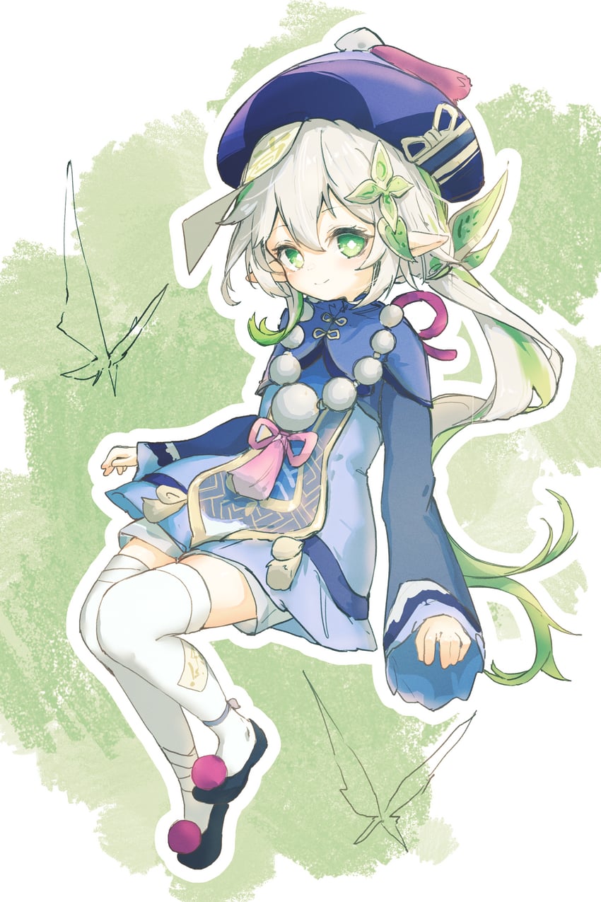 nahida, qiqi, and tamura yukari (genshin impact) drawn by gumi_(guminghc)