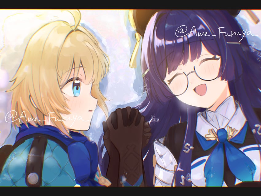pela and lynx landau (honkai and 1 more) drawn by furuya_ame