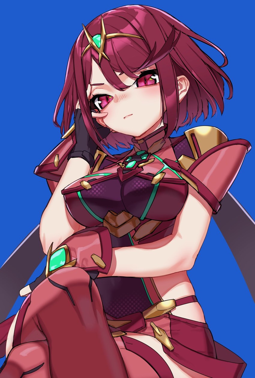 pyra (xenoblade chronicles and 1 more) drawn by thupoppo