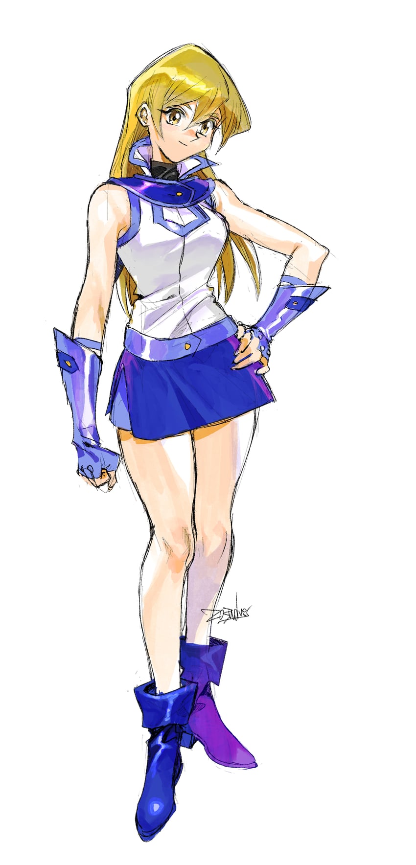 tenjouin asuka (yu-gi-oh! and 1 more) drawn by 203wolves