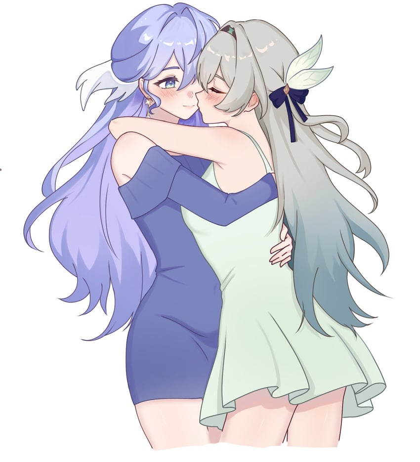 firefly and robin (honkai and 1 more) drawn by avenchurinkissr