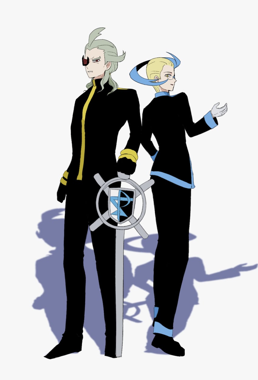 ghetsis and colress (pokemon and 1 more) drawn by suta_5255