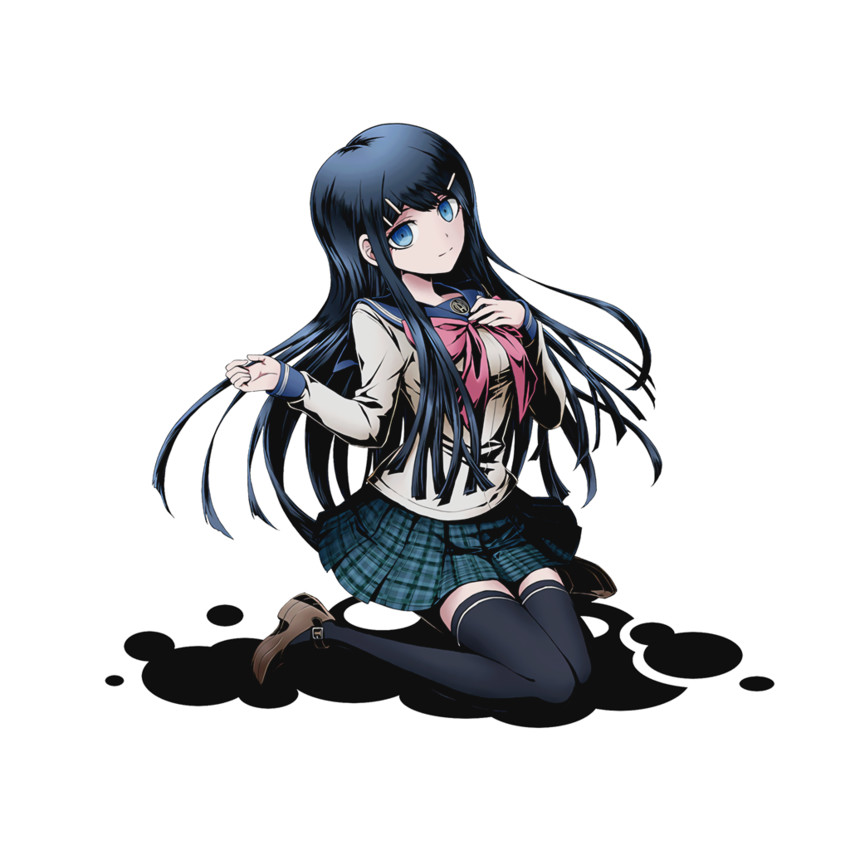 maizono sayaka (danganronpa and 2 more) drawn by ucmm