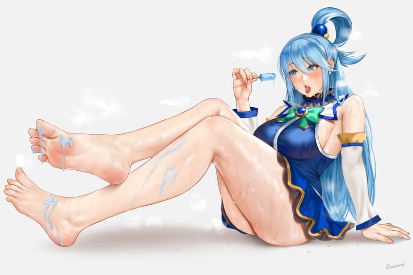 aqua (kono subarashii sekai ni shukufuku wo!) drawn by easonx