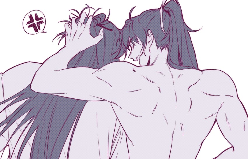 cheongmyeong and tang bo (return of the mount hua sect) drawn by shrimpkk