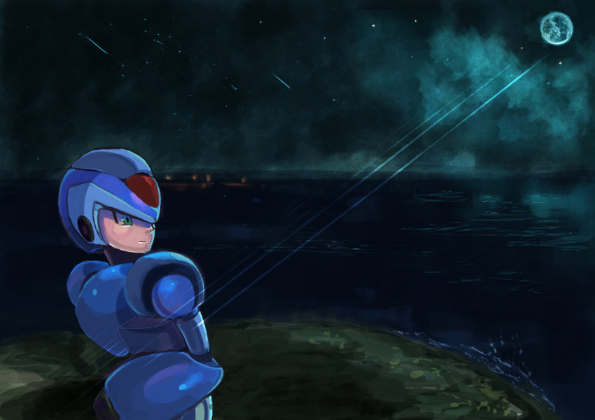 x (mega man and 1 more) drawn by teto_(y3832)
