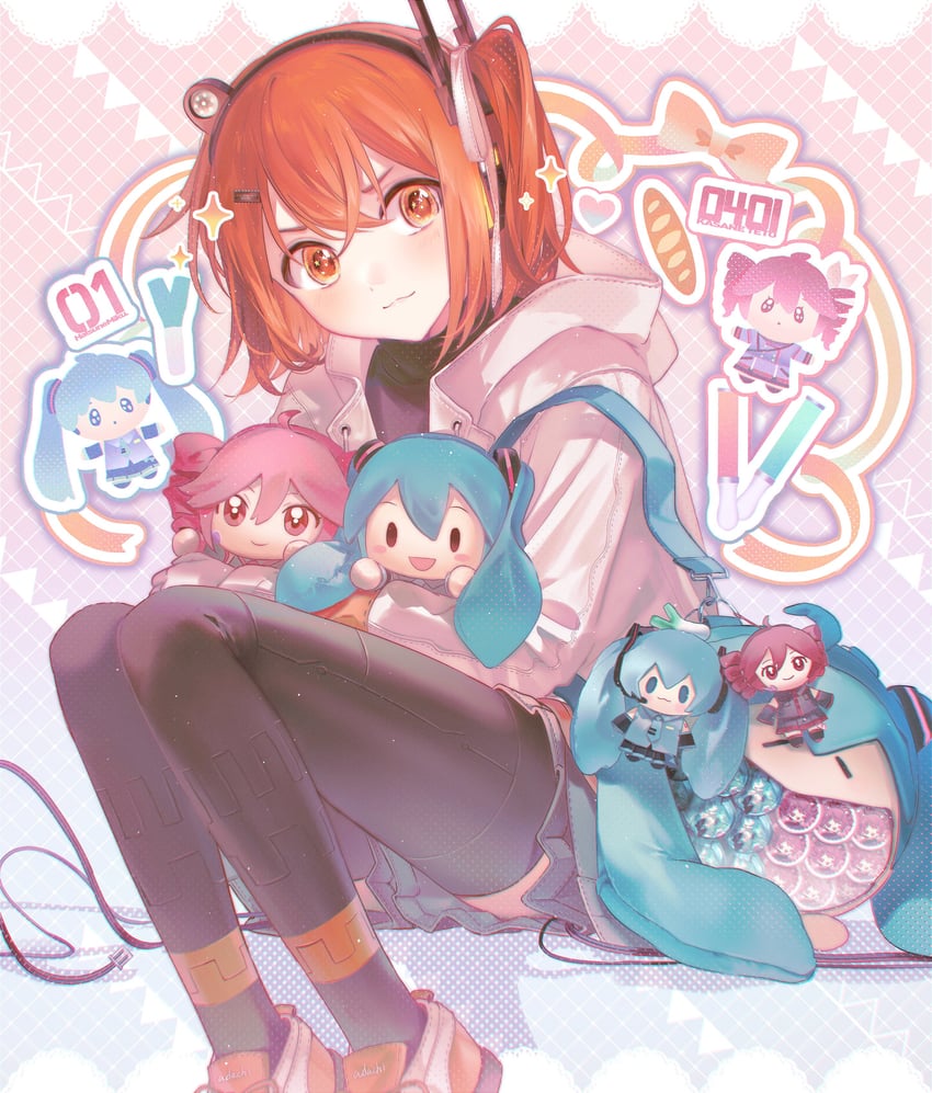 hatsune miku, kasane teto, and adachi rei (vocaloid and 3 more) drawn by hamuna_(hamuna_86)