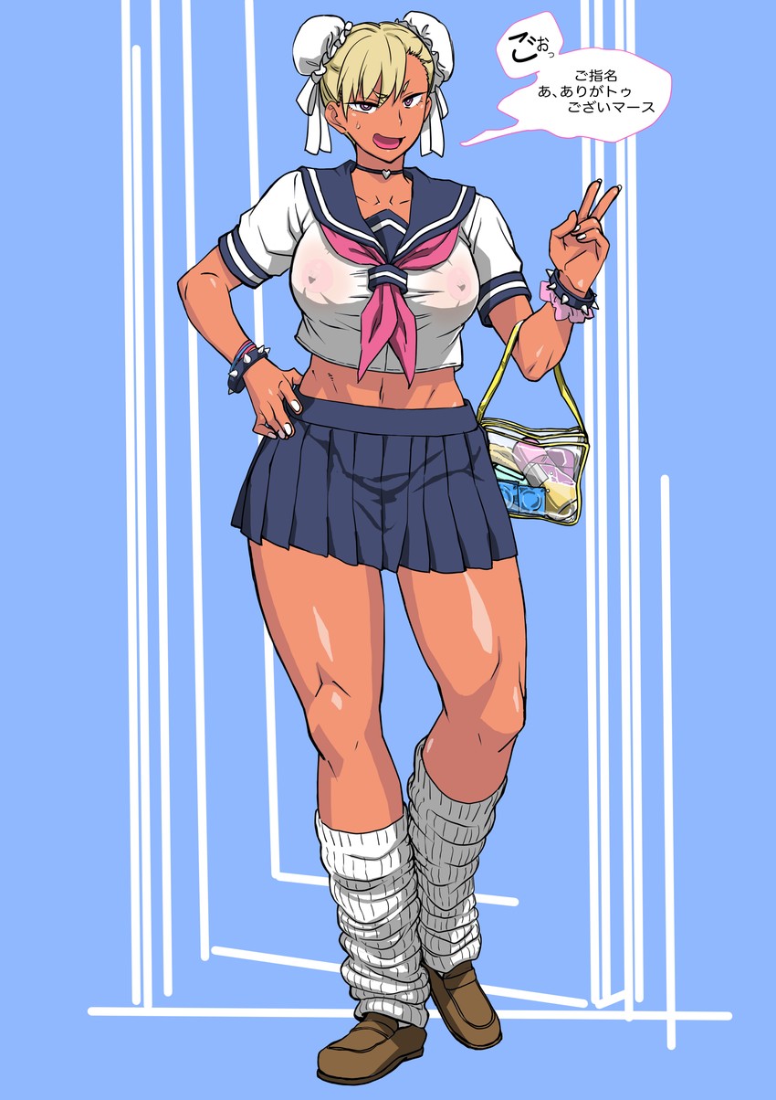 chun-li (street fighter) drawn by makinaru