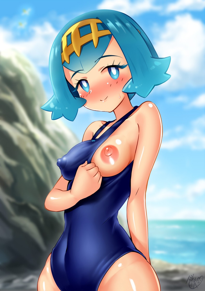 lana (pokemon and 1 more) drawn by mochizuki_mochio