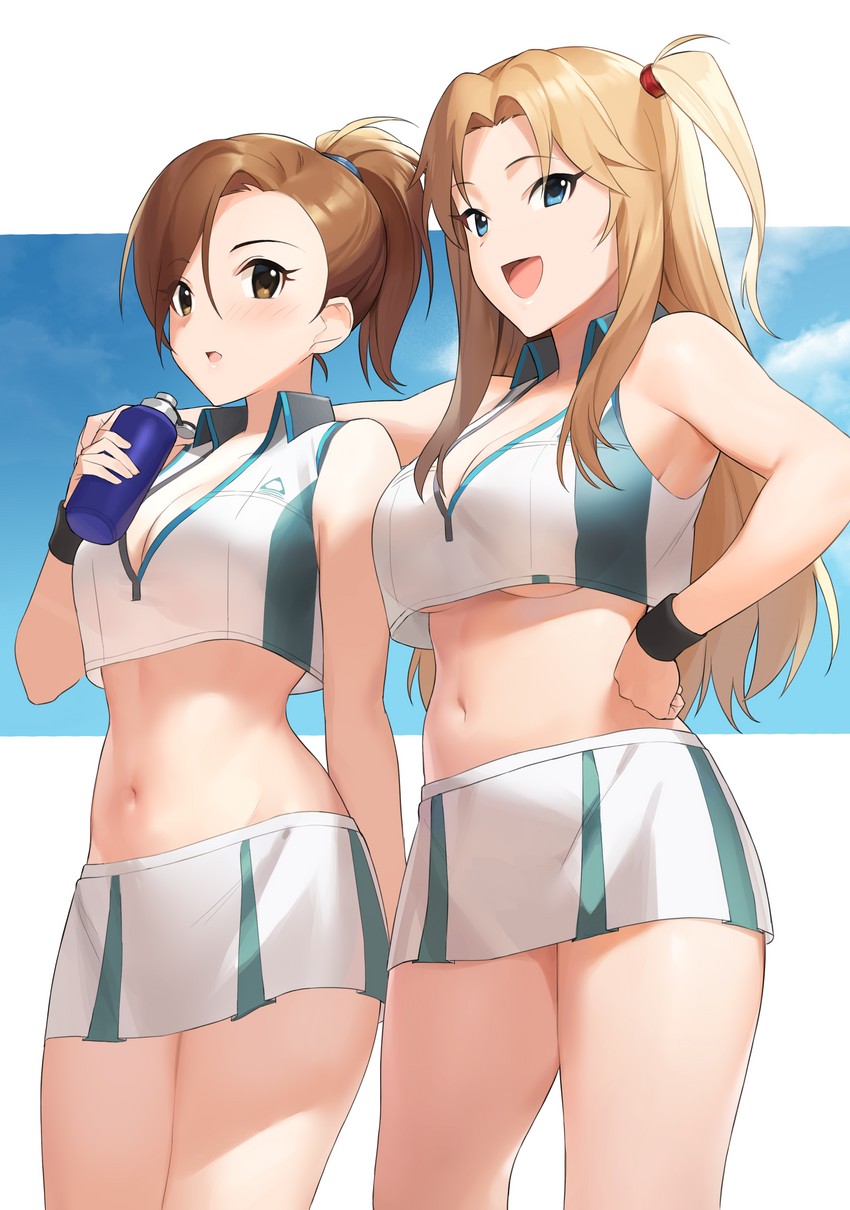 mizuki seira and matsumoto sarina (idolmaster and 1 more) drawn by onao
