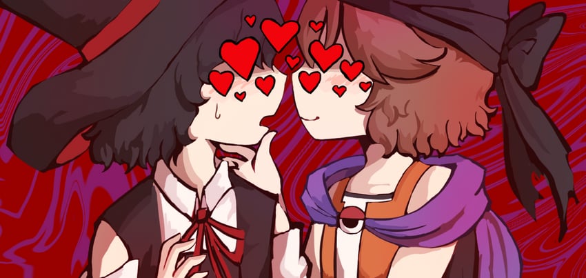 enraku tsubakura and kuzu suzumi (len'en) drawn by gzpxllztt