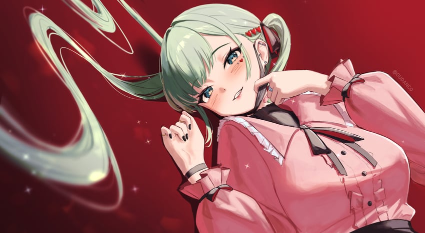 hatsune miku (vocaloid and 1 more) drawn by gudanco_(nyanmeowzer)