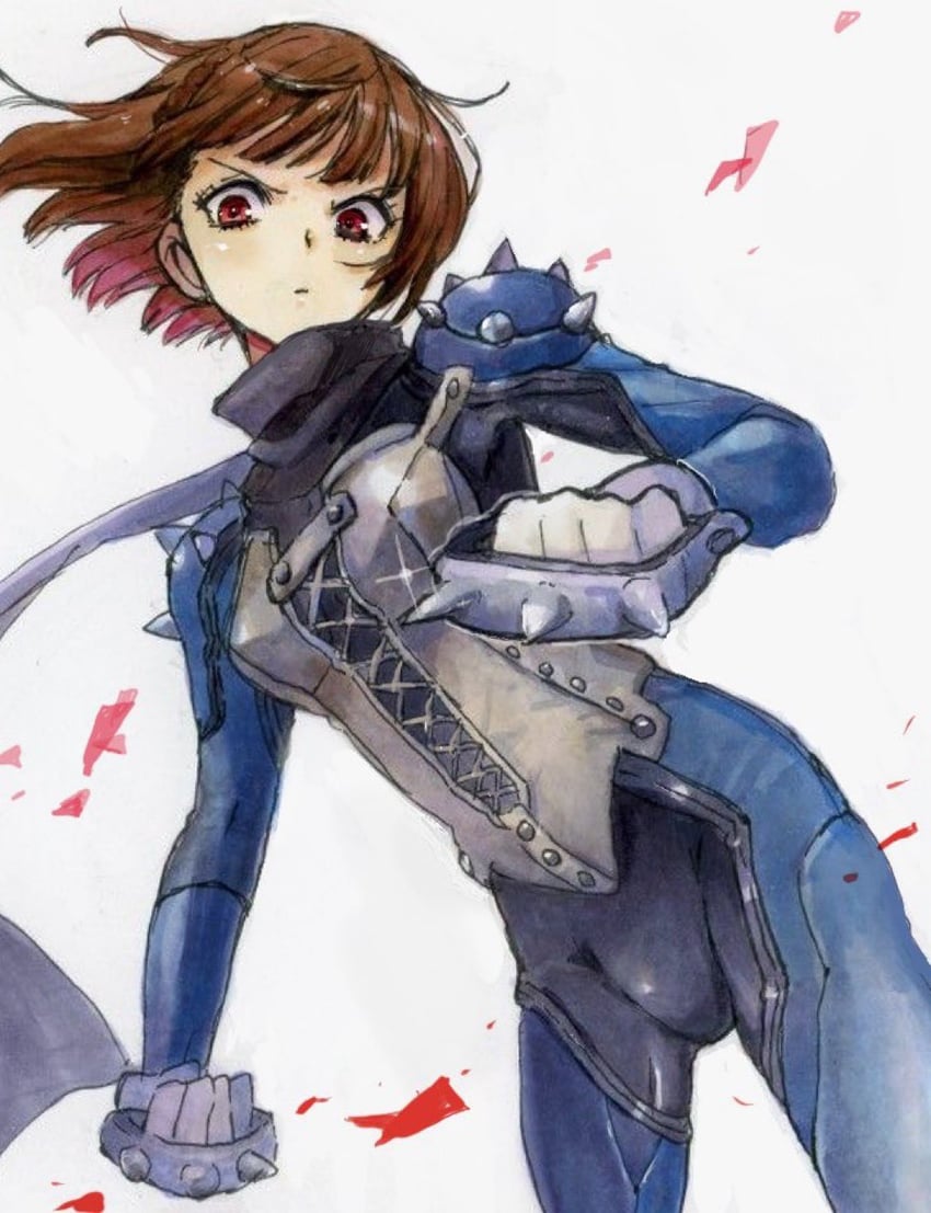 niijima makoto and queen (persona and 1 more) drawn by kanna_nijiniji