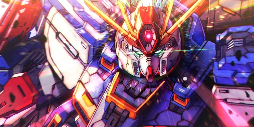zz gundam (gundam and 1 more) drawn by wasabi_(payan)
