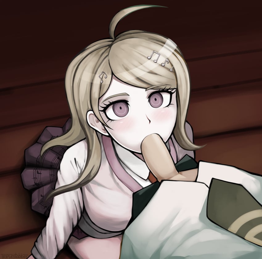 hinata hajime and akamatsu kaede (danganronpa and 2 more) drawn by triple_stabber