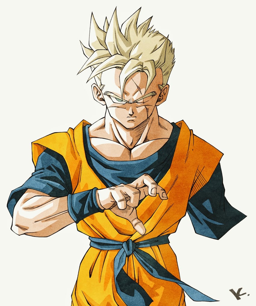 son gohan (dragon ball and 1 more) drawn by kakeru_(dbskakeru)