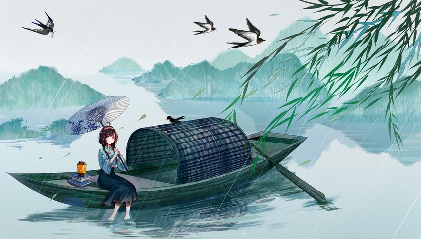 yuezheng ling (vocaloid and 1 more) drawn by jamjar77