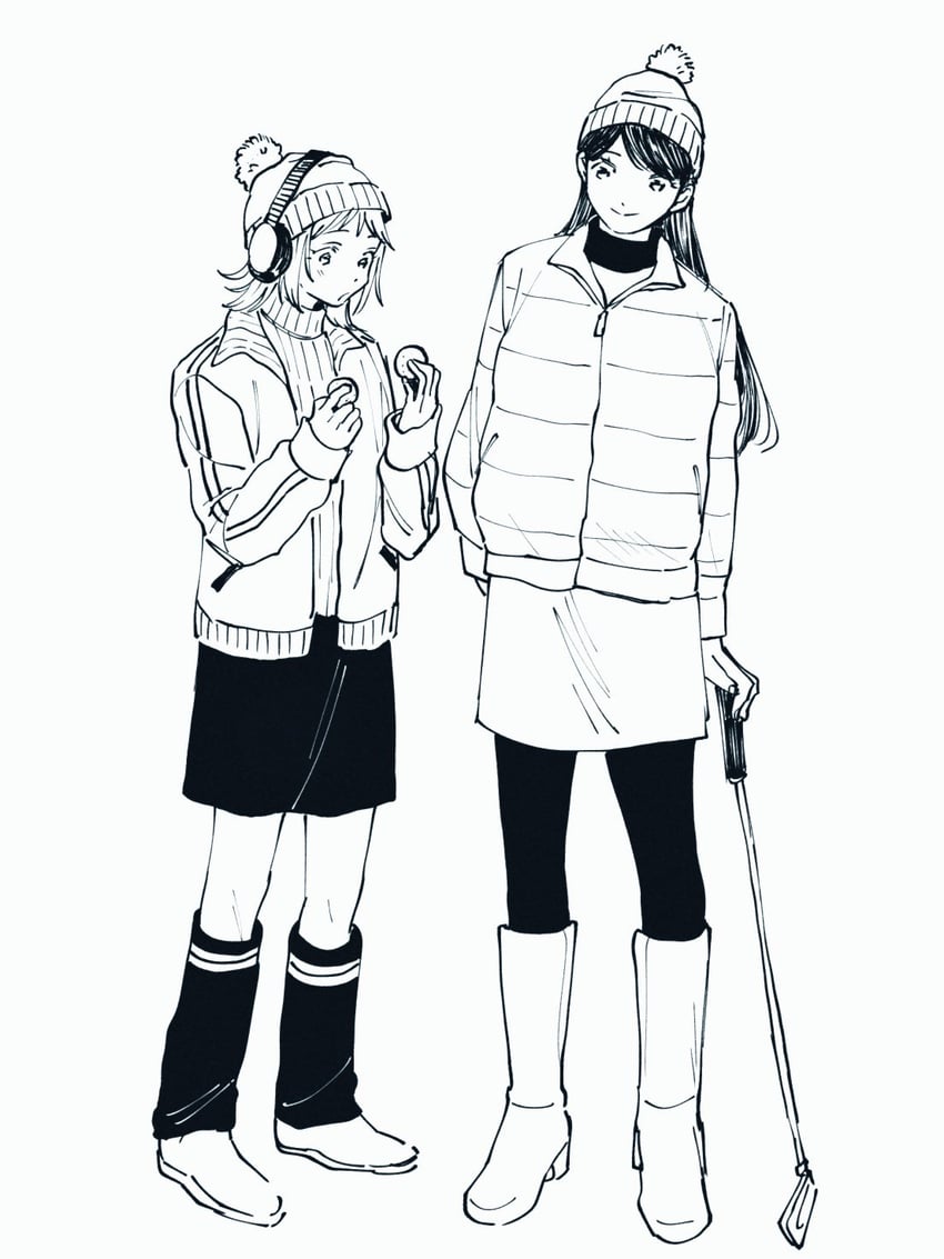 kazuki nanami and fujimura kaede (2dk g pen mezamashidokei) drawn by oosawa_yayoi