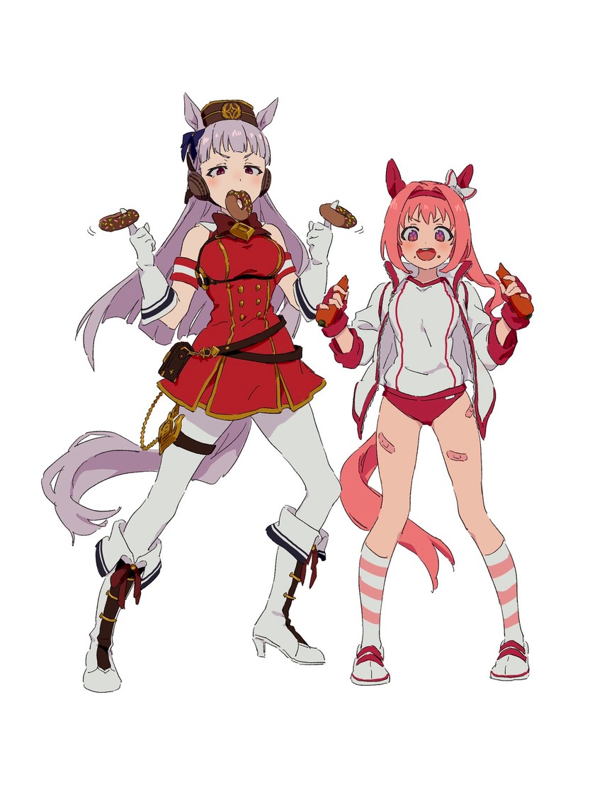 gold ship and haru urara (umamusume) drawn by teruya_(6w6y)