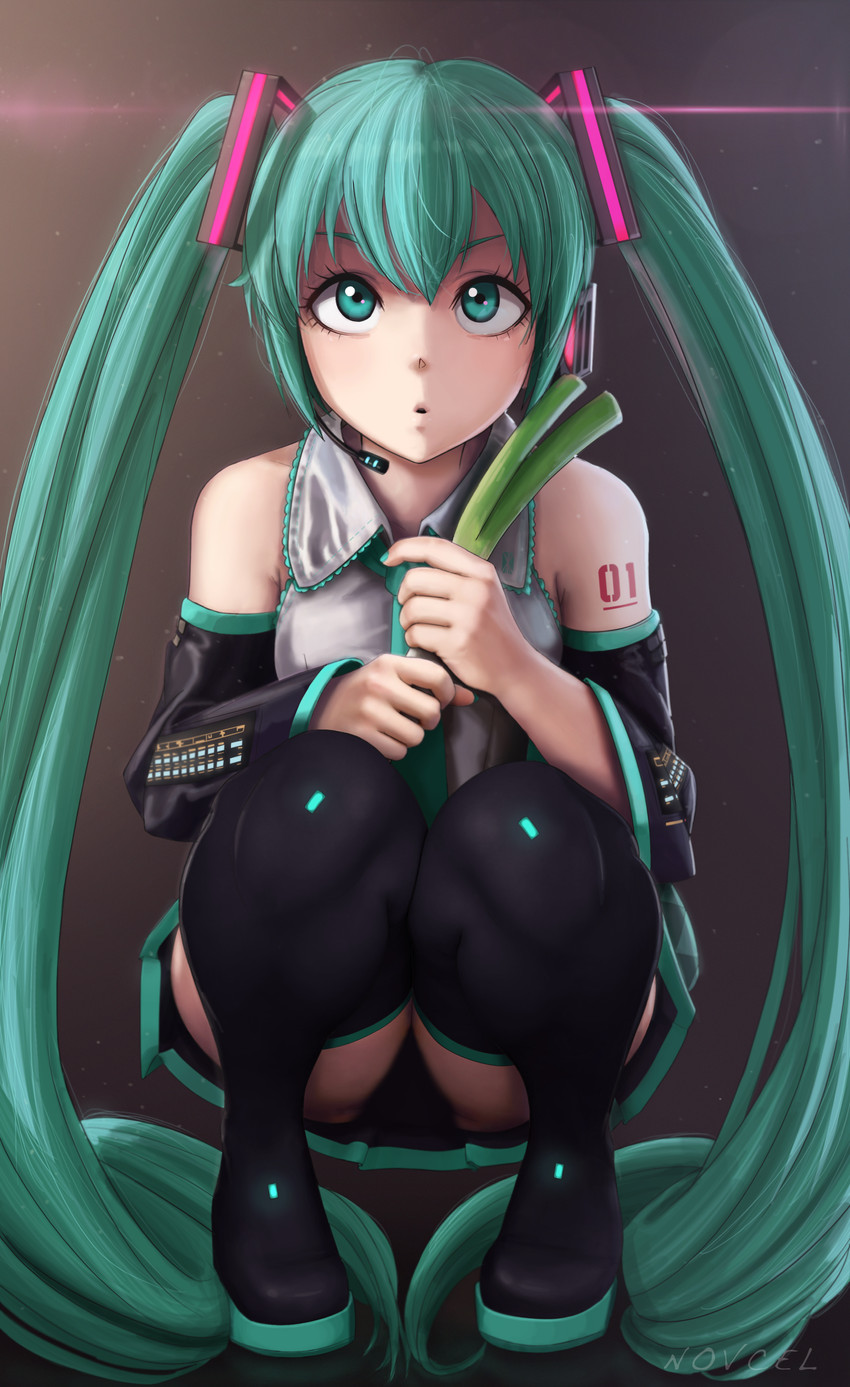 hatsune miku (vocaloid) drawn by novcel
