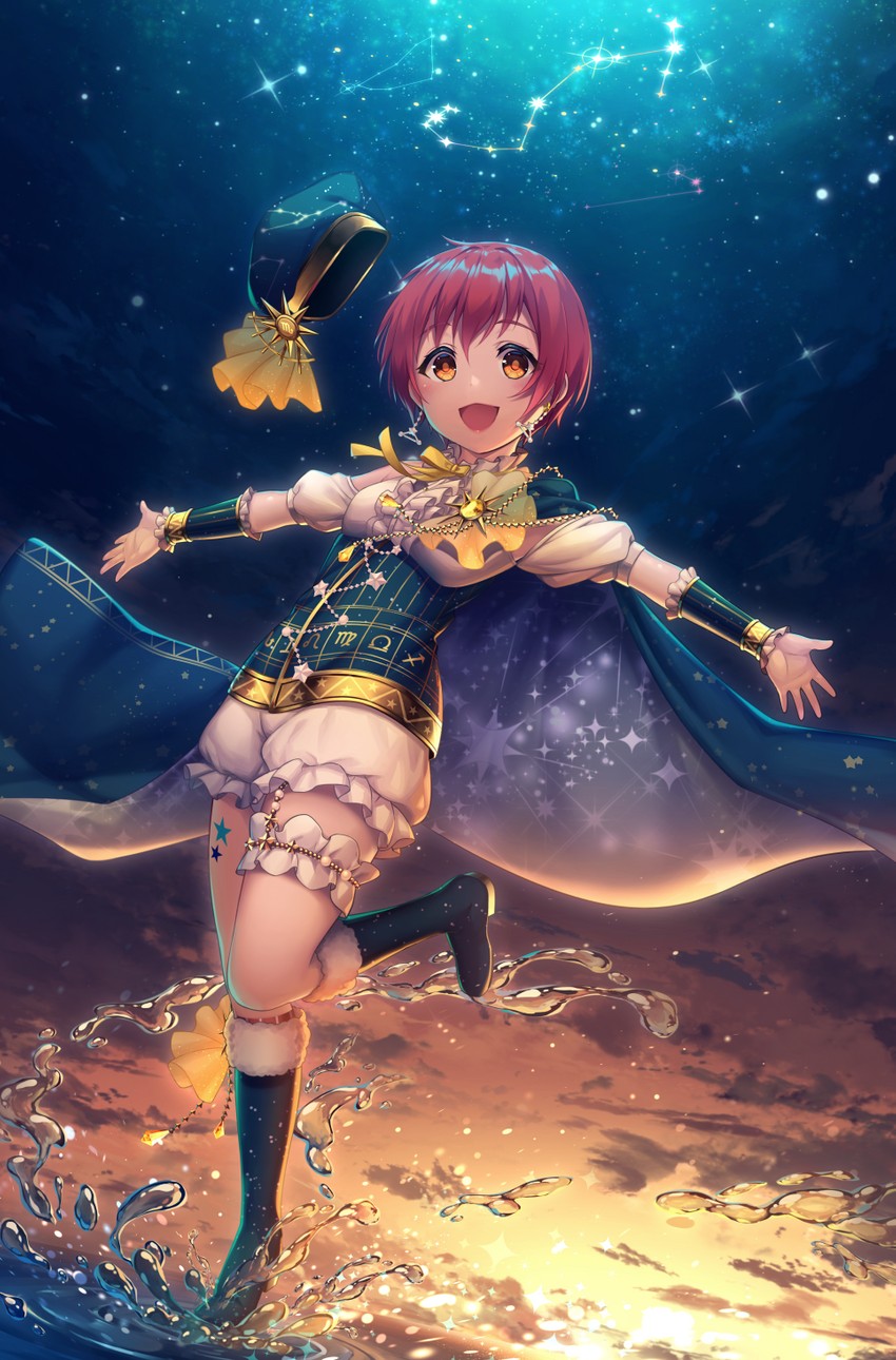 hoshizora rin (love live! and 2 more) drawn by kyouou_ena