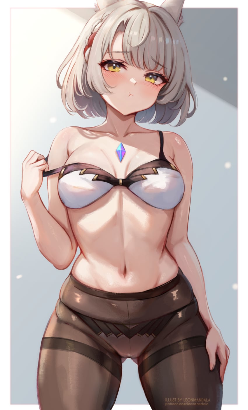 mio (xenoblade chronicles and 1 more) drawn by leonmandala