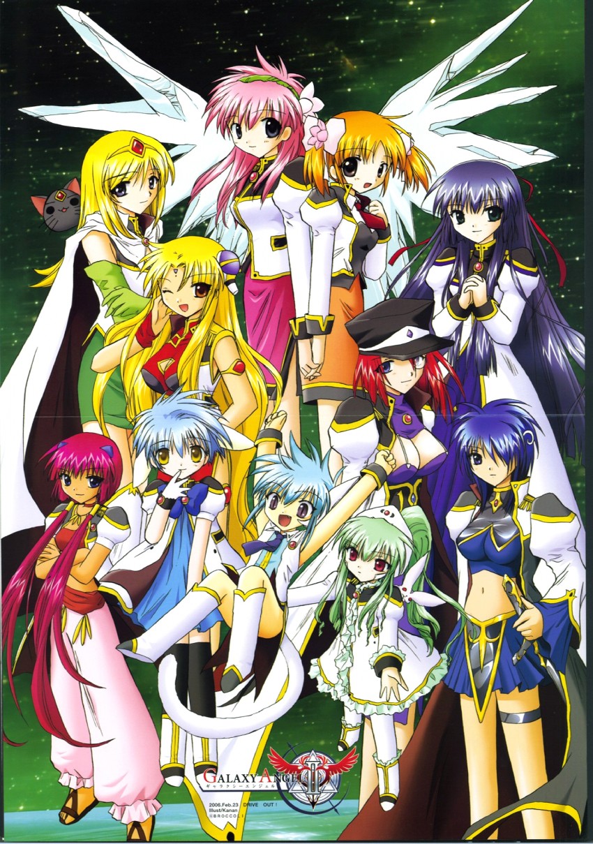 milfeulle sakuraba, mint blancmanche, ranpha franboise, forte stollen, vanilla h, and 7 more (megami magazine and 2 more) drawn by kanan