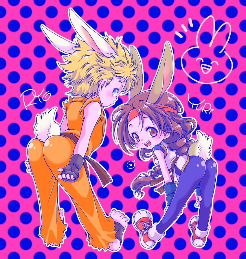 yuri sakazaki and ryou sakazaki (the king of fighters and 1 more) drawn by miru_(mill_36)