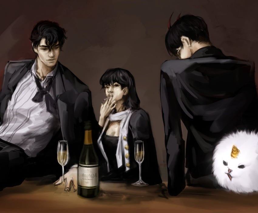 kim dokja, yoo joonghyuk, han sooyoung, and biyoo (omniscient reader's viewpoint) drawn by macaronijail