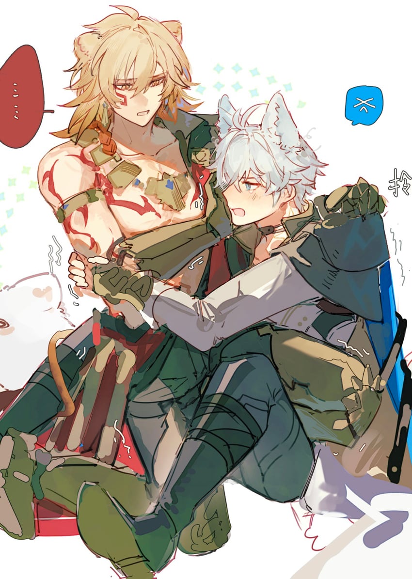 phainon and mydei (honkai and 1 more) drawn by dichlorvos