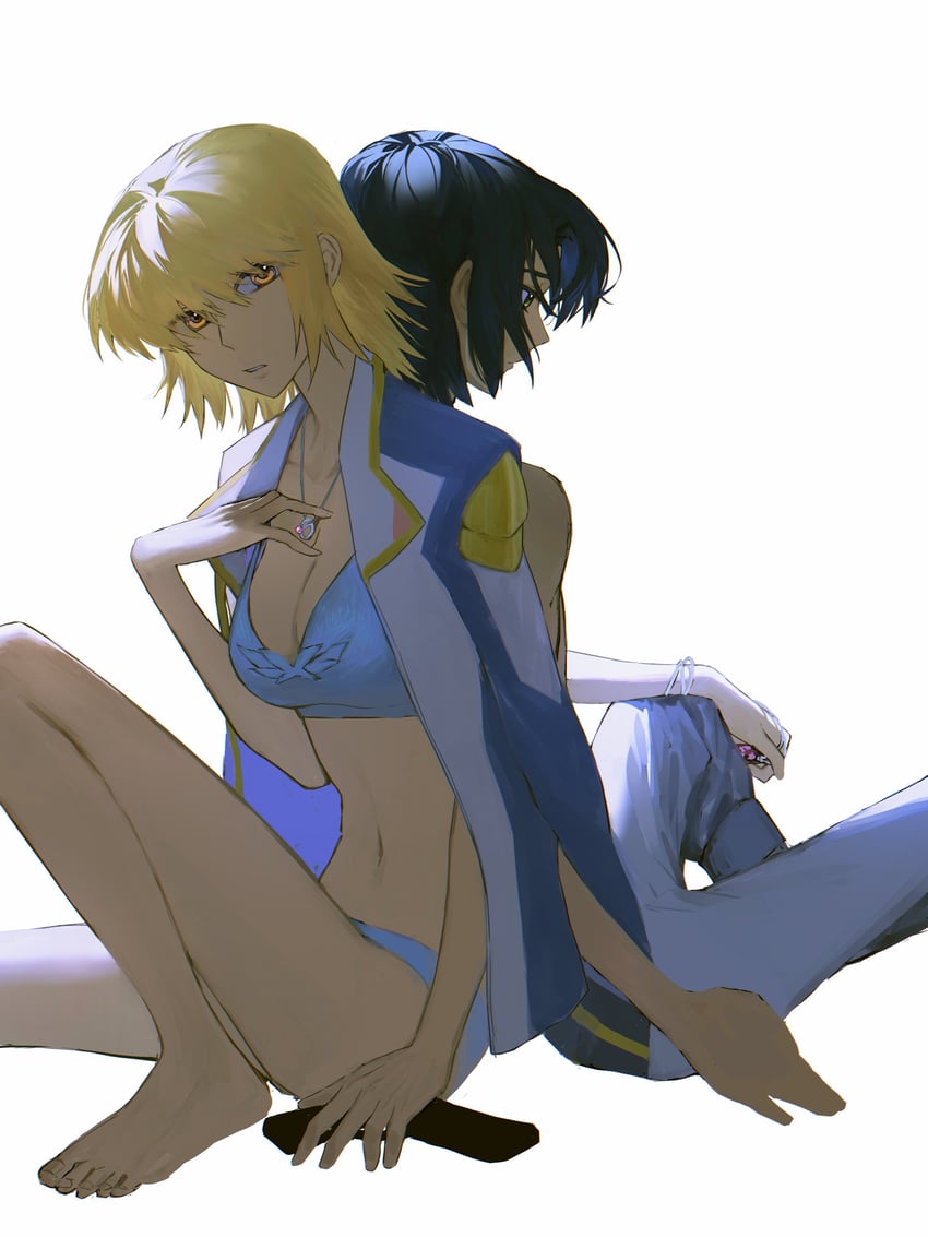 cagalli yula athha and athrun zala (gundam and 1 more) drawn by dssa193478
