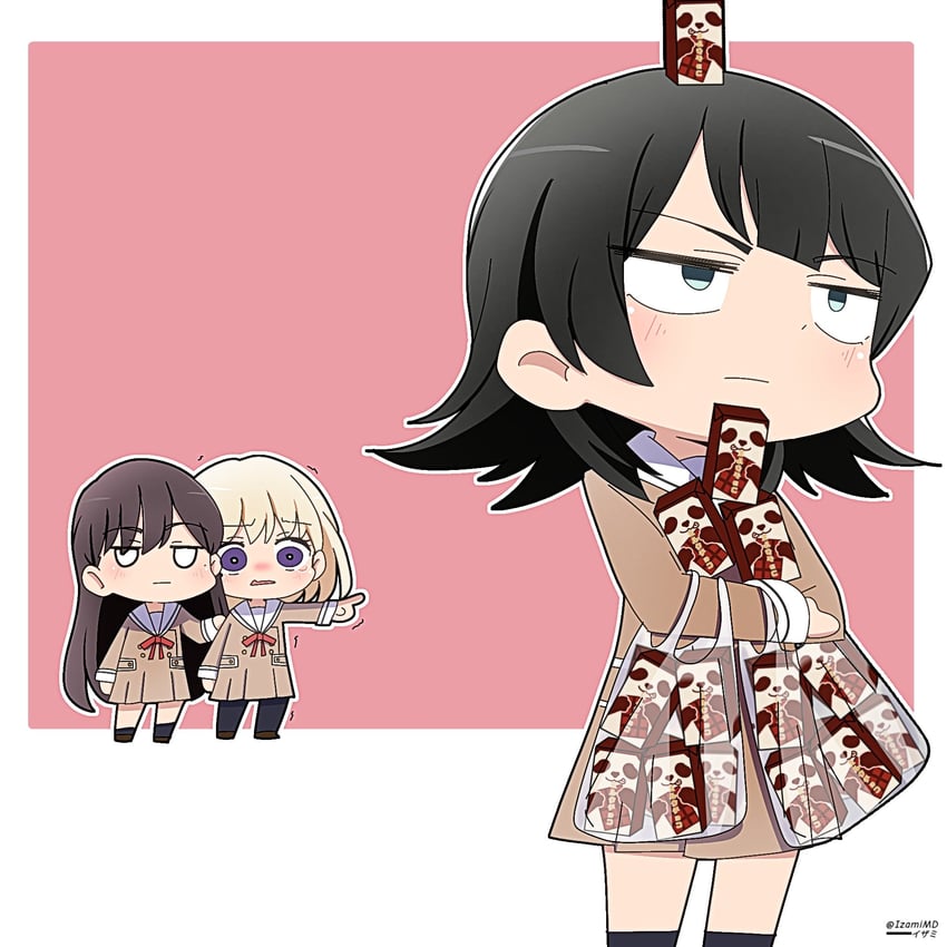shiina taki, yahata umiri, and misumi uika (bang dream! and 1 more) drawn by izami_md