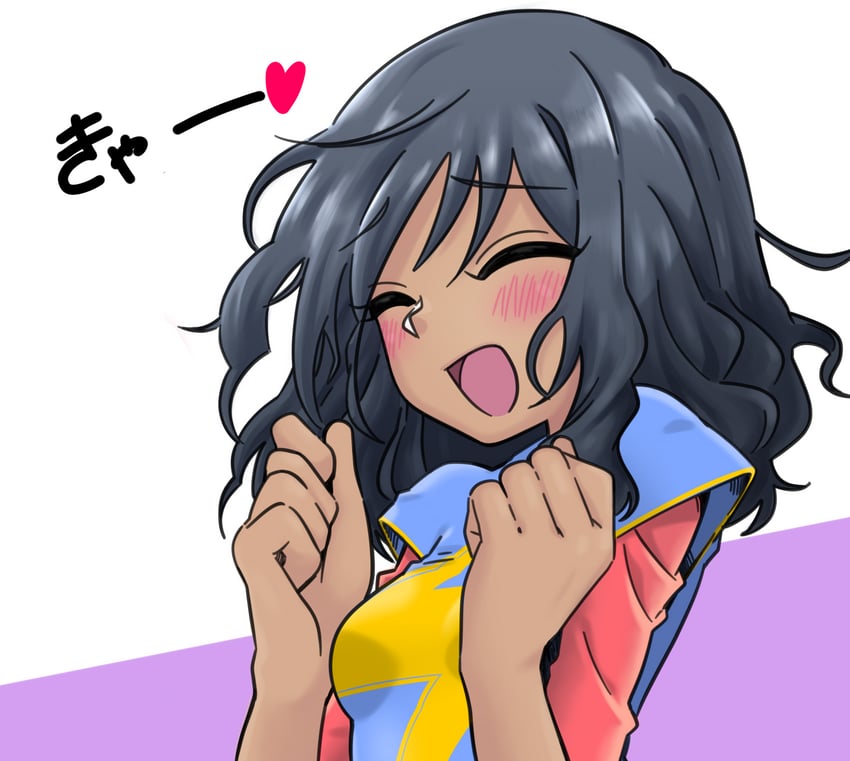 ms. marvel and kamala khan (marvel) drawn by neo_(neovariable)