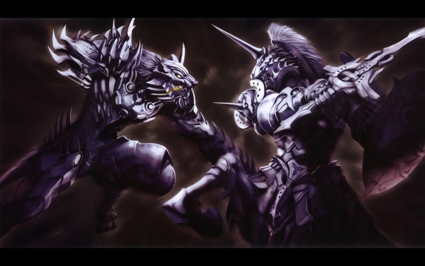 wolf orphnoch and horse orphnoch (kamen rider and 1 more) drawn by morishita_naochika