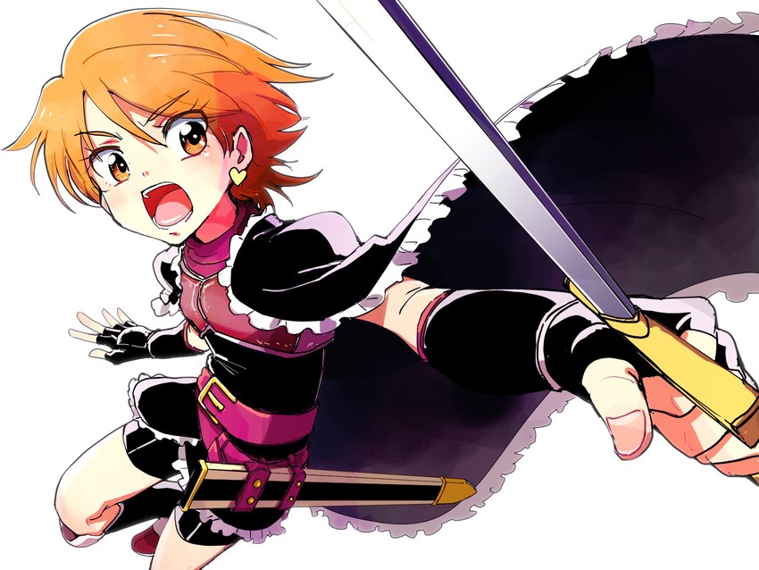 misumi nagisa and cure black (precure and 1 more) drawn by azuma_yukihiko