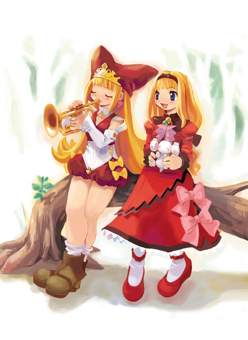 kururu, crea rosenqueen, and ledgem (marl kingdom and 2 more) drawn by ryoji_(nomura_ryouji)