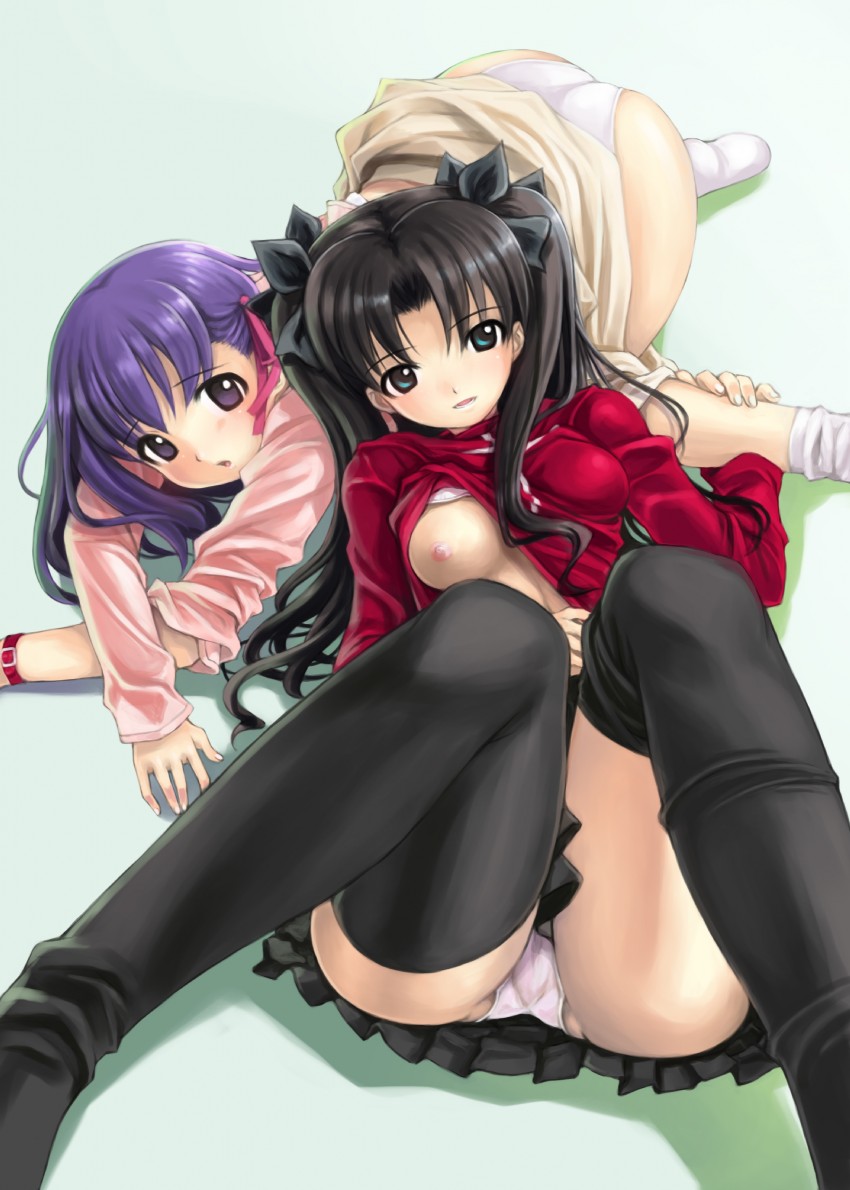 tohsaka rin and matou sakura (fate and 1 more) drawn by mikazuki_akira!