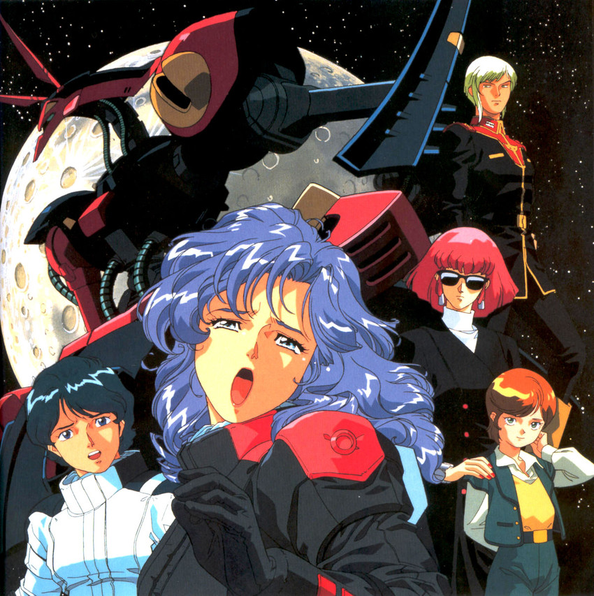 kamille bidan, haman karn, mineva lao zabi, rosamia badam, baund doc, and 1 more (gundam and 1 more) drawn by kitazume_hiroyuki
