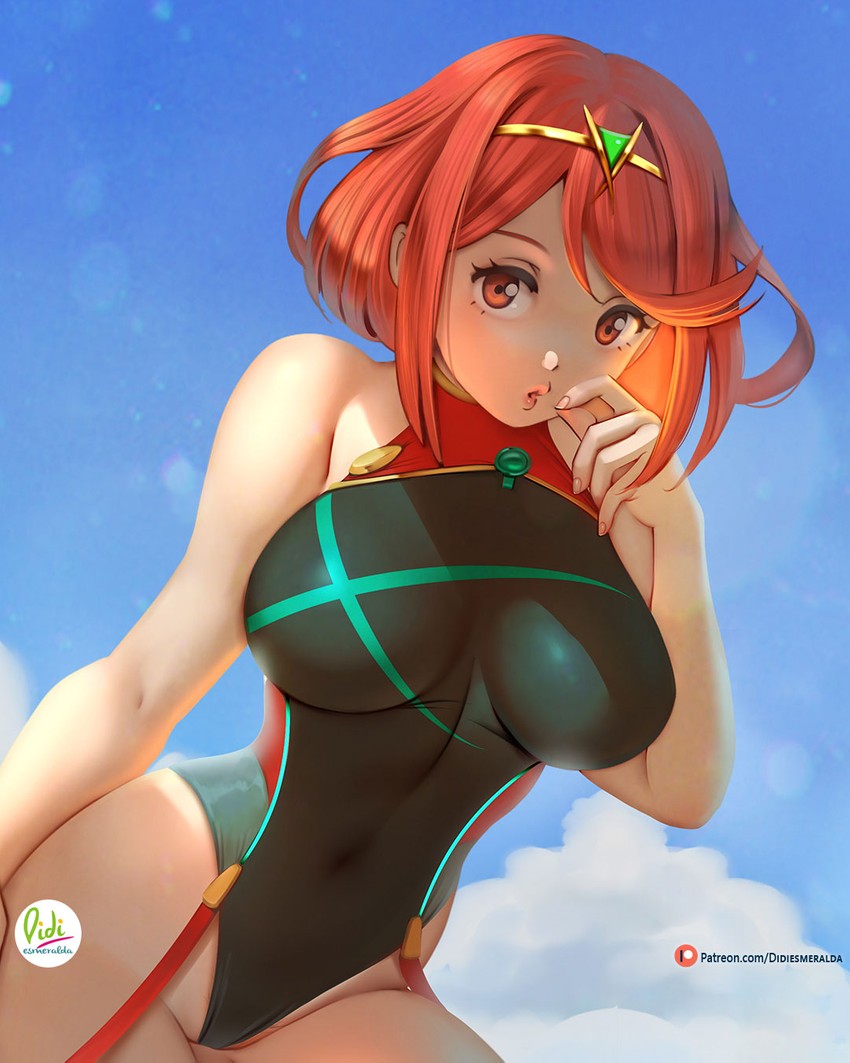 pyra (xenoblade chronicles and 1 more) drawn by didi_esmeralda