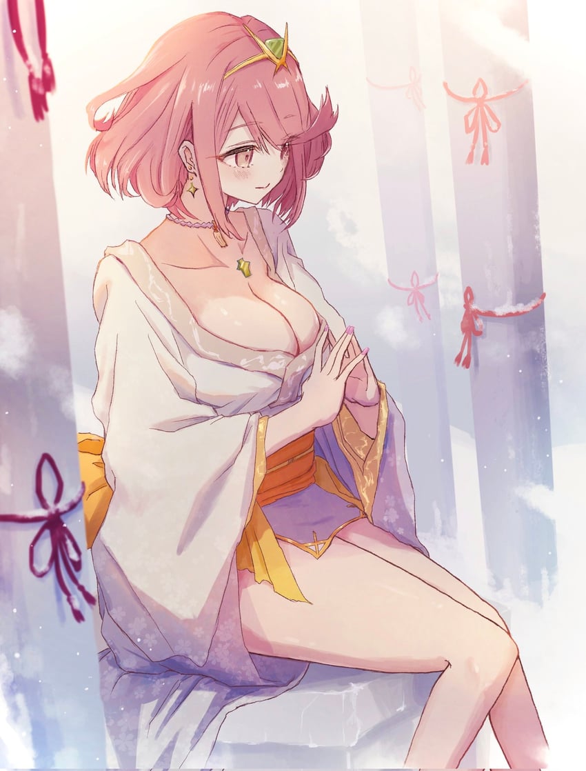 pyra (xenoblade chronicles and 1 more) drawn by takumi_(user_xmwf4727)