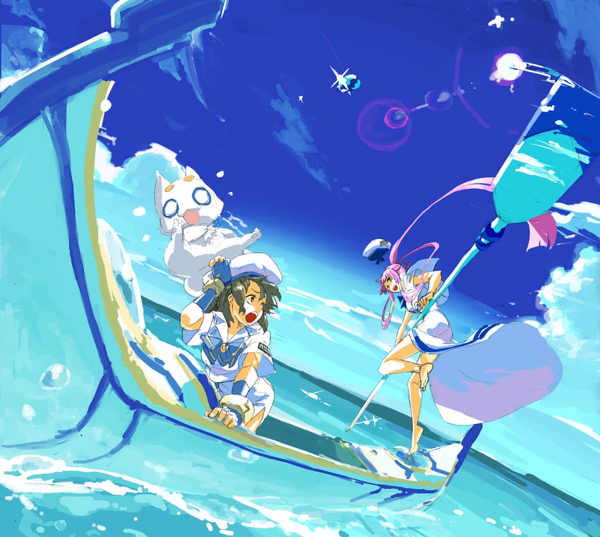 mizunashi akari, aria pokoteng, and aino ai (aria) drawn by enkyo_yuuichirou