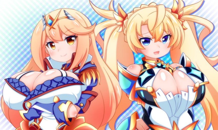 mythra and bradamante (fate and 3 more) drawn by oborotsuki_kakeru