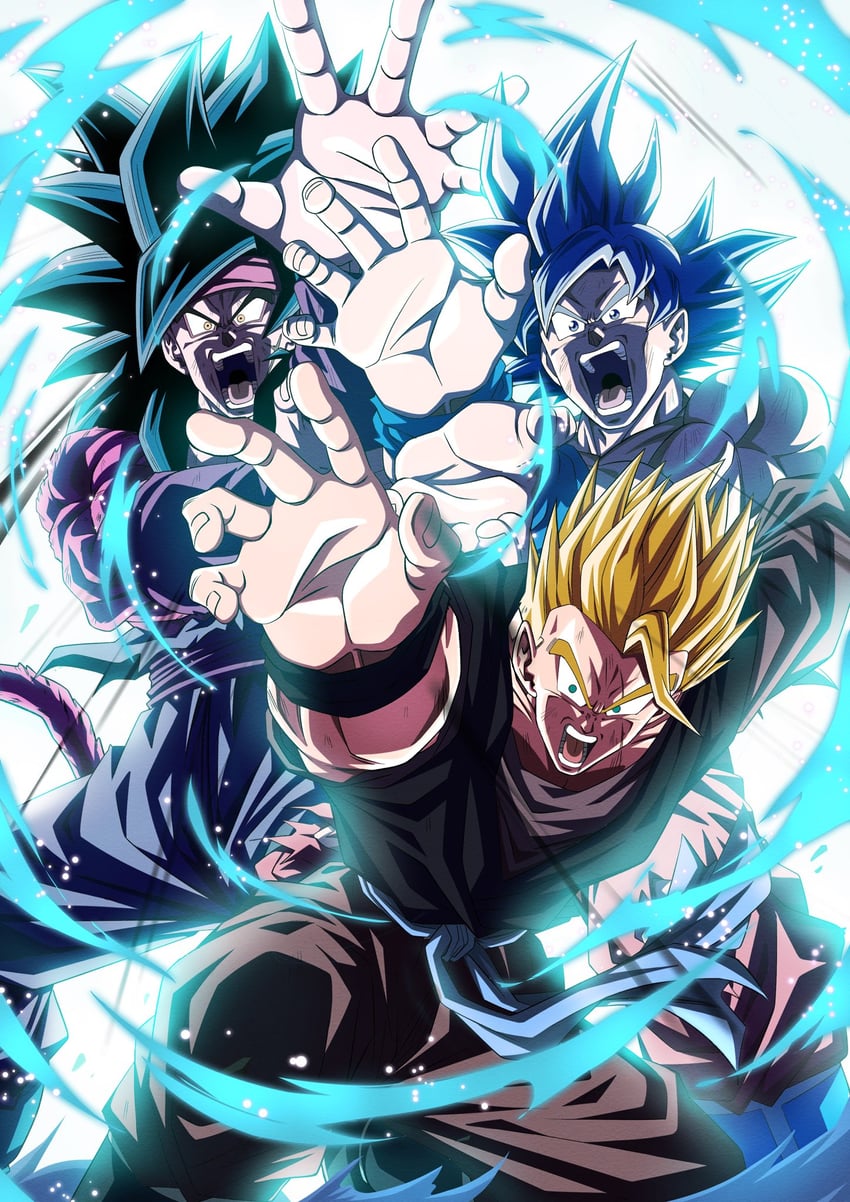 son goku, son gohan, and bardock (dragon ball and 1 more) drawn by taidon0879