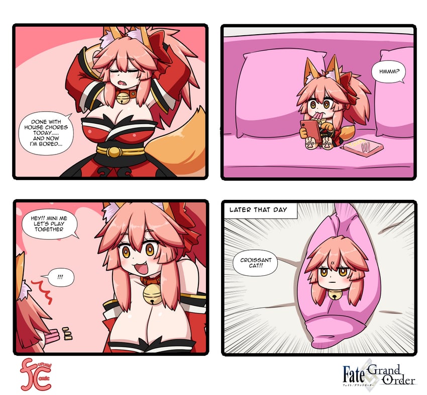 tamamo and tamamo cat (fate and 1 more) drawn by keita_naruzawa