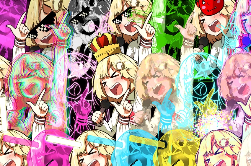 watson amelia (hololive and 1 more) drawn by ddolbang