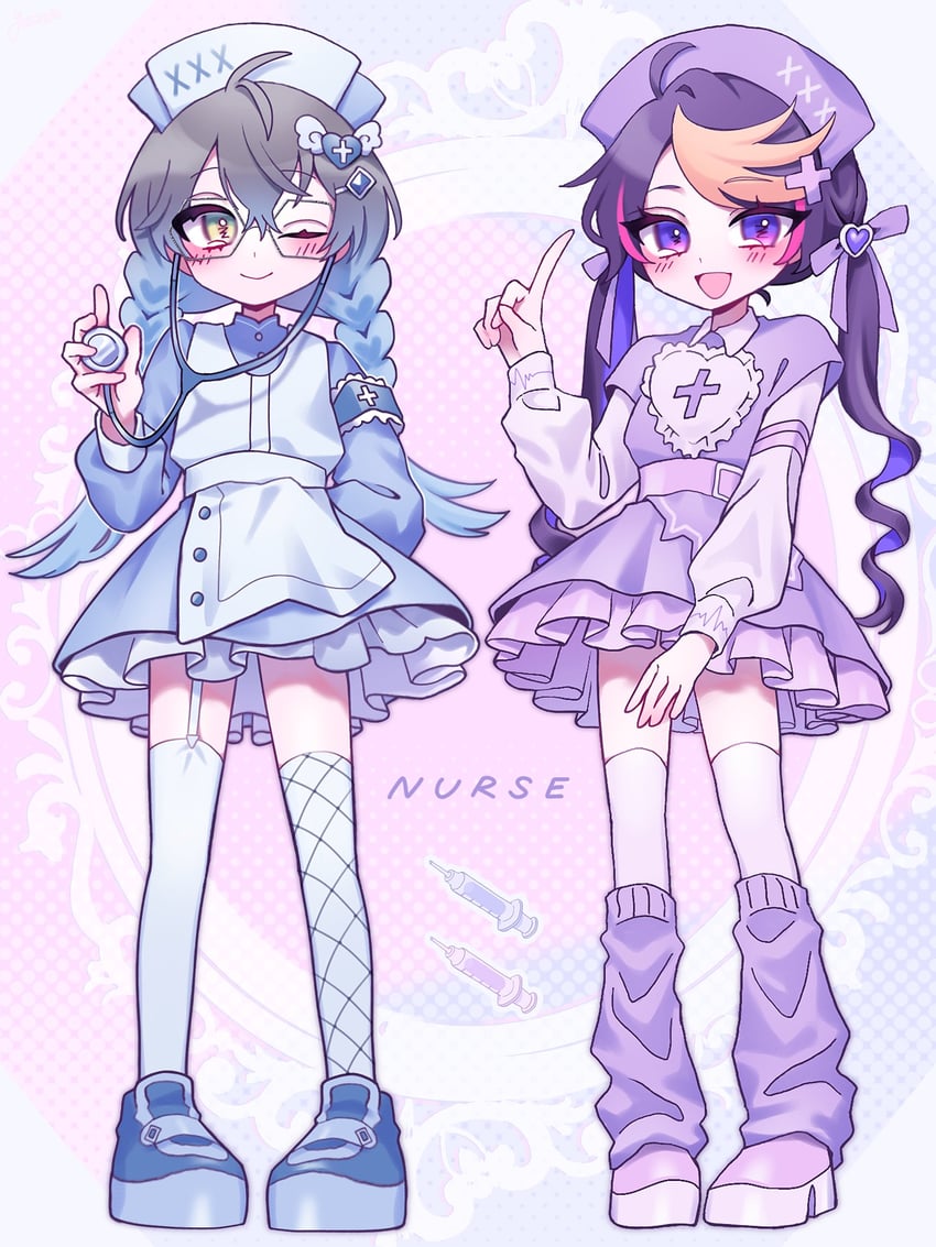 ike eveland and shu yamino (nijisanji and 1 more) drawn by yotsuba_(clover428)