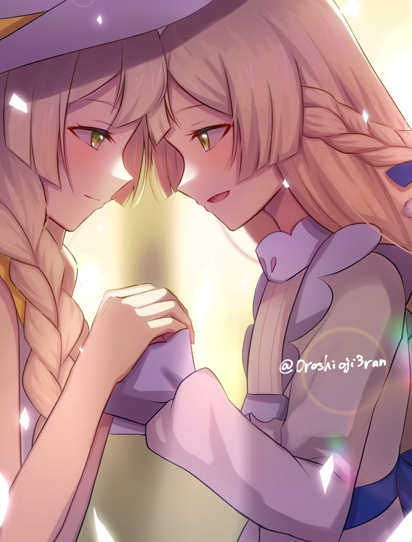 nihilego and lillie (pokemon and 1 more) drawn by 0roshioji3ran