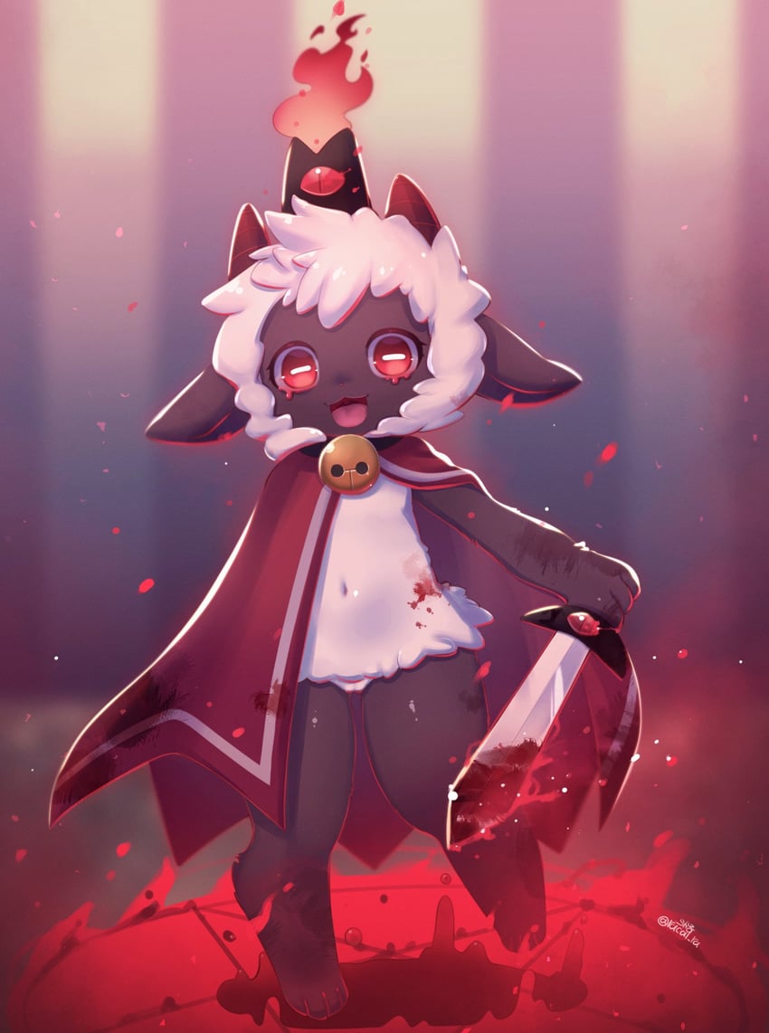 the lamb and red crown (cult of the lamb) drawn by racal_ra