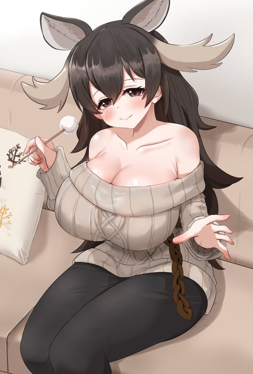 moose (kemono friends and 1 more) drawn by akaisuto