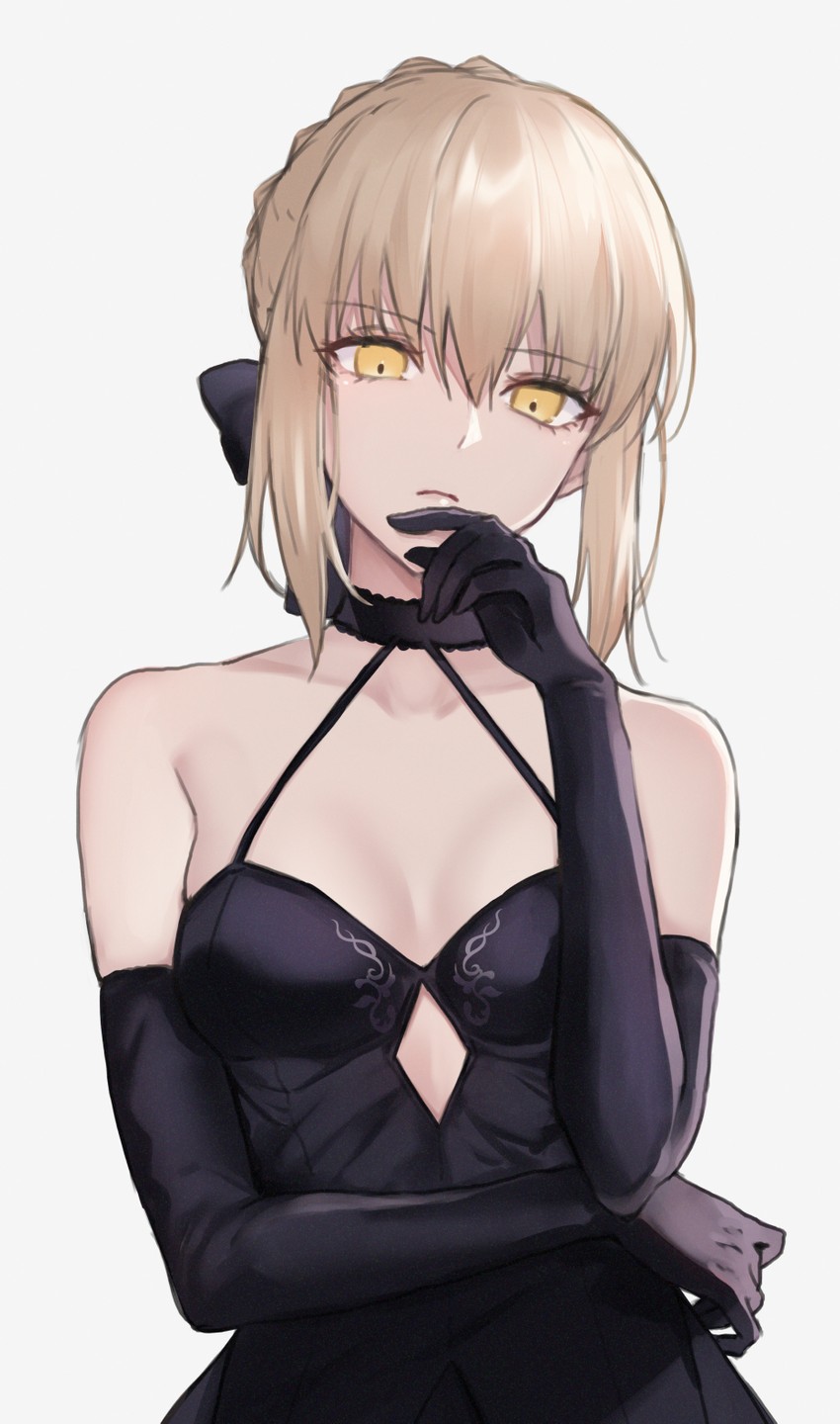 artoria pendragon and saber alter (fate and 1 more) drawn by meltymaple